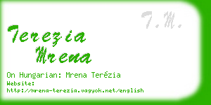 terezia mrena business card