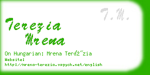 terezia mrena business card